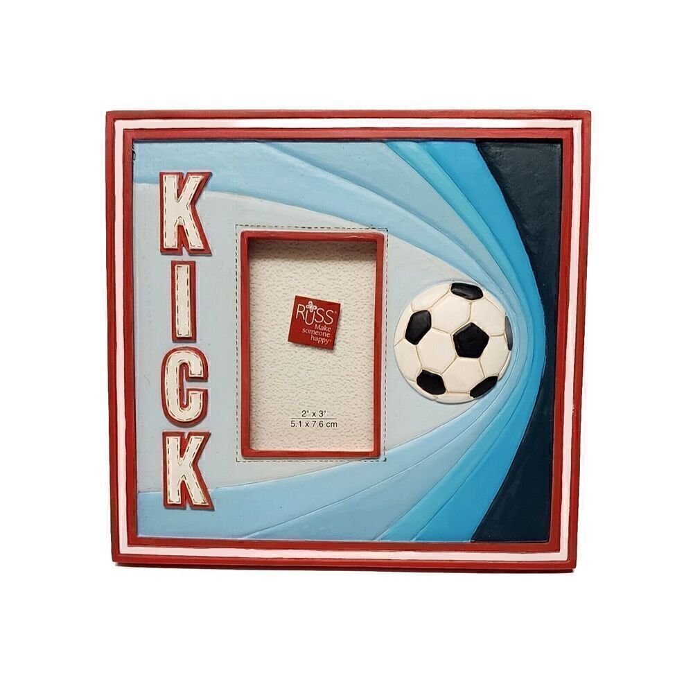 Russ 6 Inches "KICK"Picture Frame Holds 2"x 3" Photo NIB